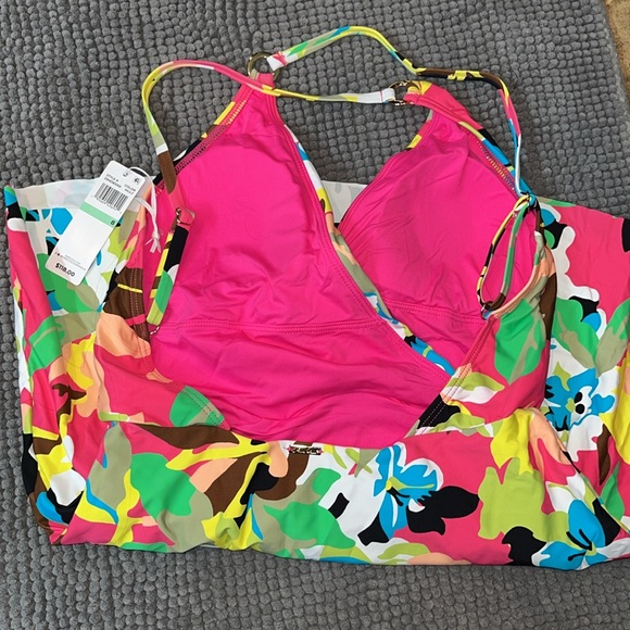 NWT Anne Cole Swim Dress With Skirted Bottom Size 8 - Picture 5 of 5